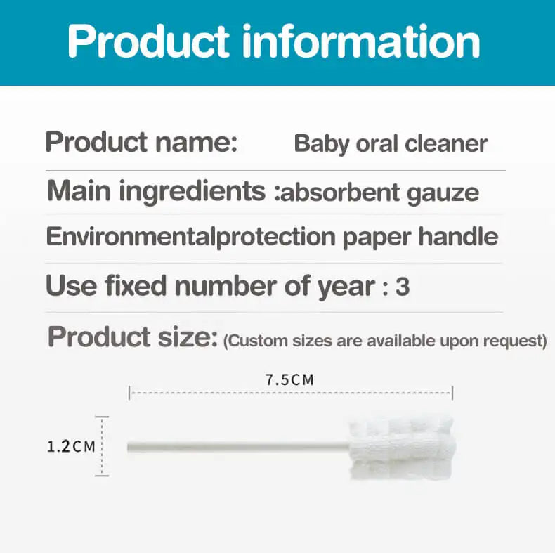 MAMIJOY 60pcs Baby Oral Cleaning Sticks