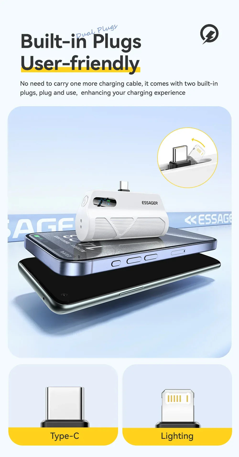 Essager Mini Capsule Power Bank - ShopHub