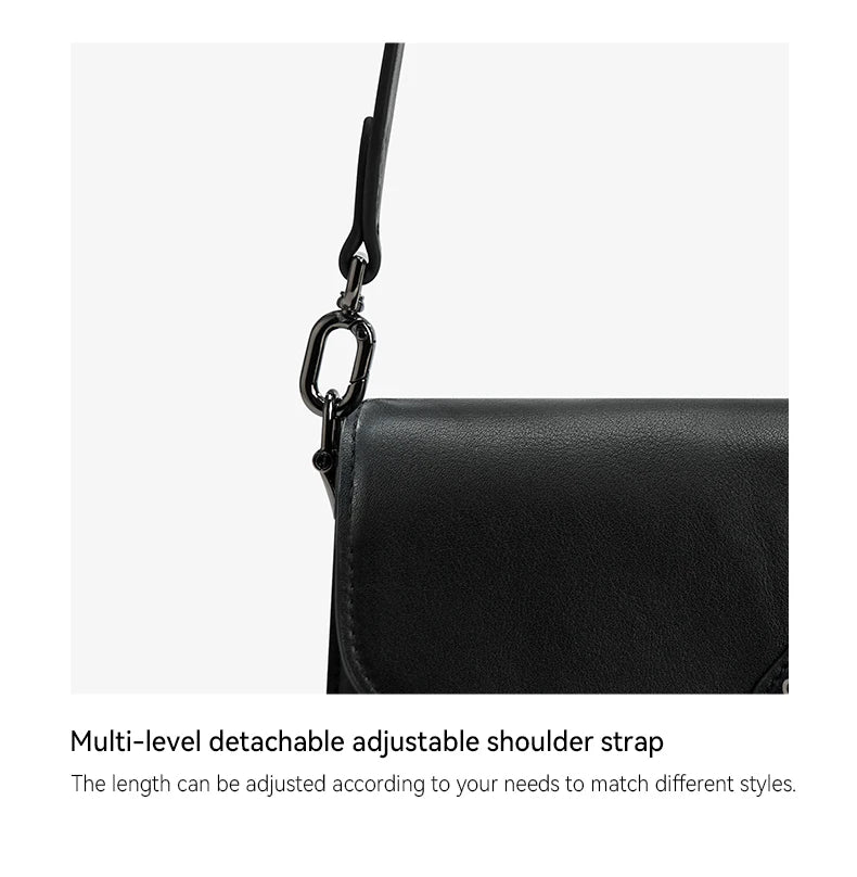 BAFELLI Full-Leather Square Shoulder Bag
