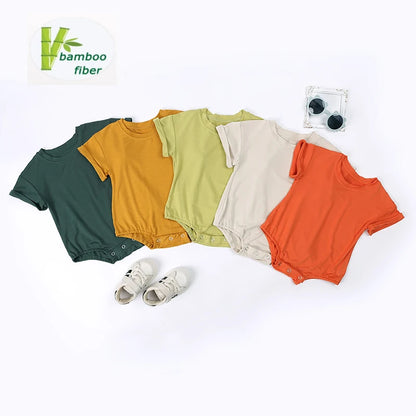 Kids Tales Sunny Days Bamboo-Blend Short-Sleeve Baby Bodysuit