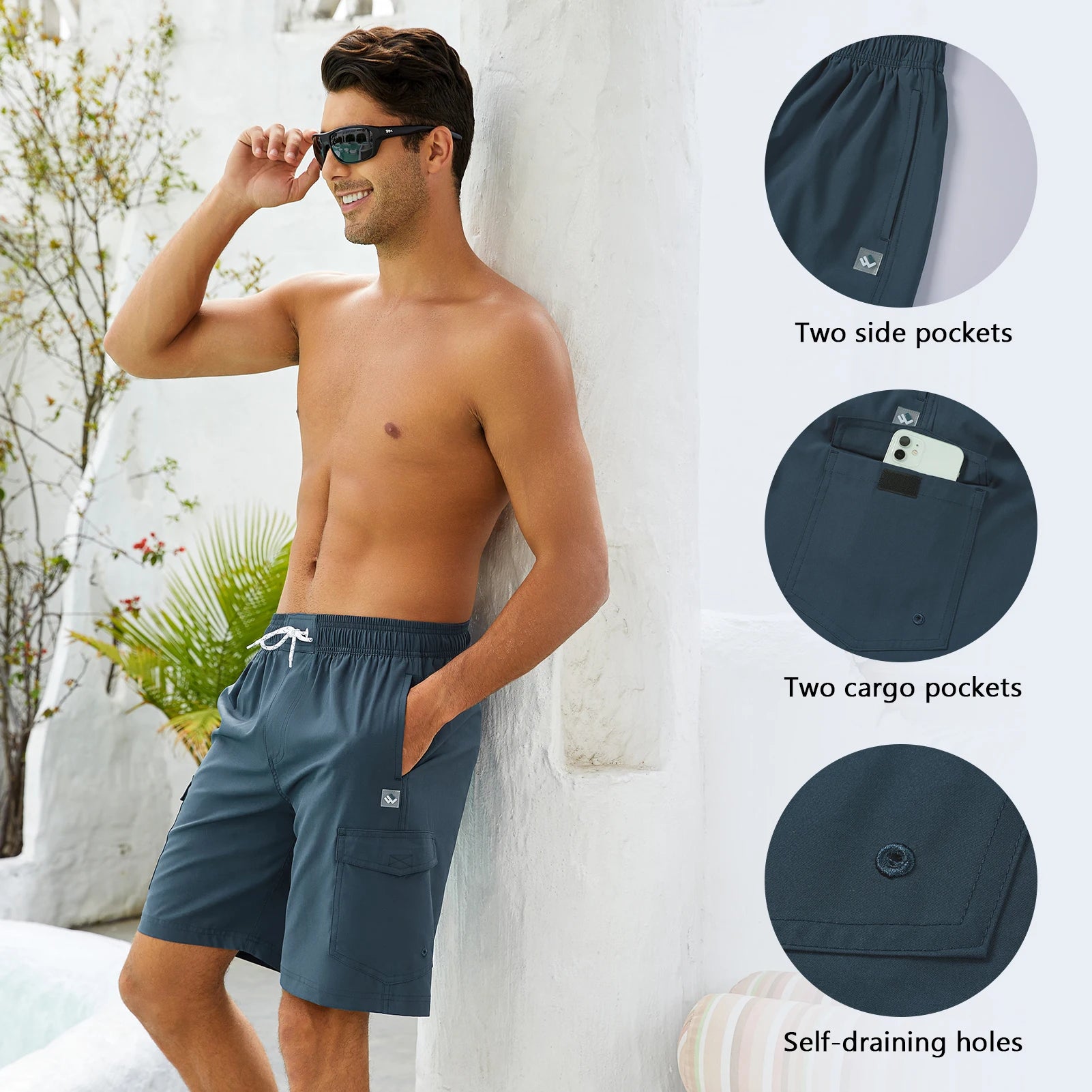 WILDBREATH Men's 9" Swim Trunks ShopHub