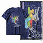 G44 NAVY Cotton Men's Cool Space Graphic T-shirt | Streetwear Big Size O-neck Men's Tee Tshirt