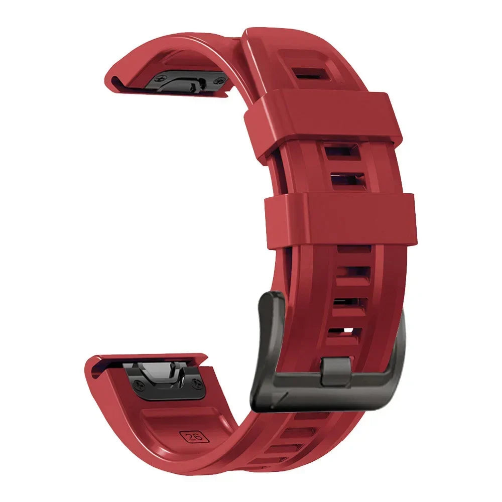 Quickfit Silicone Strap for the Garmin Watch Series (available of various range of models and 46 colours) Habicare