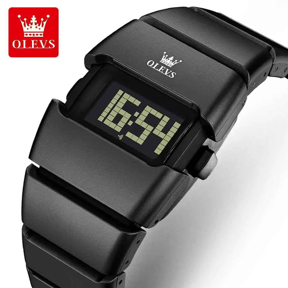 OLEVS 1112 Digital Watch - Stylish Classic Original Electronic Movement with LED Night Light, Alarm Clock, and Stopwatch Functions