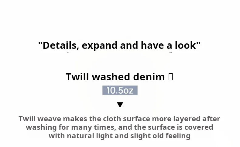 Maden Men's Vintage 10.5oz Washed Denim Jeans Loose Fit Cargo Pocket Workwear Pants Casual Blue Trousers for Spring and Autumn