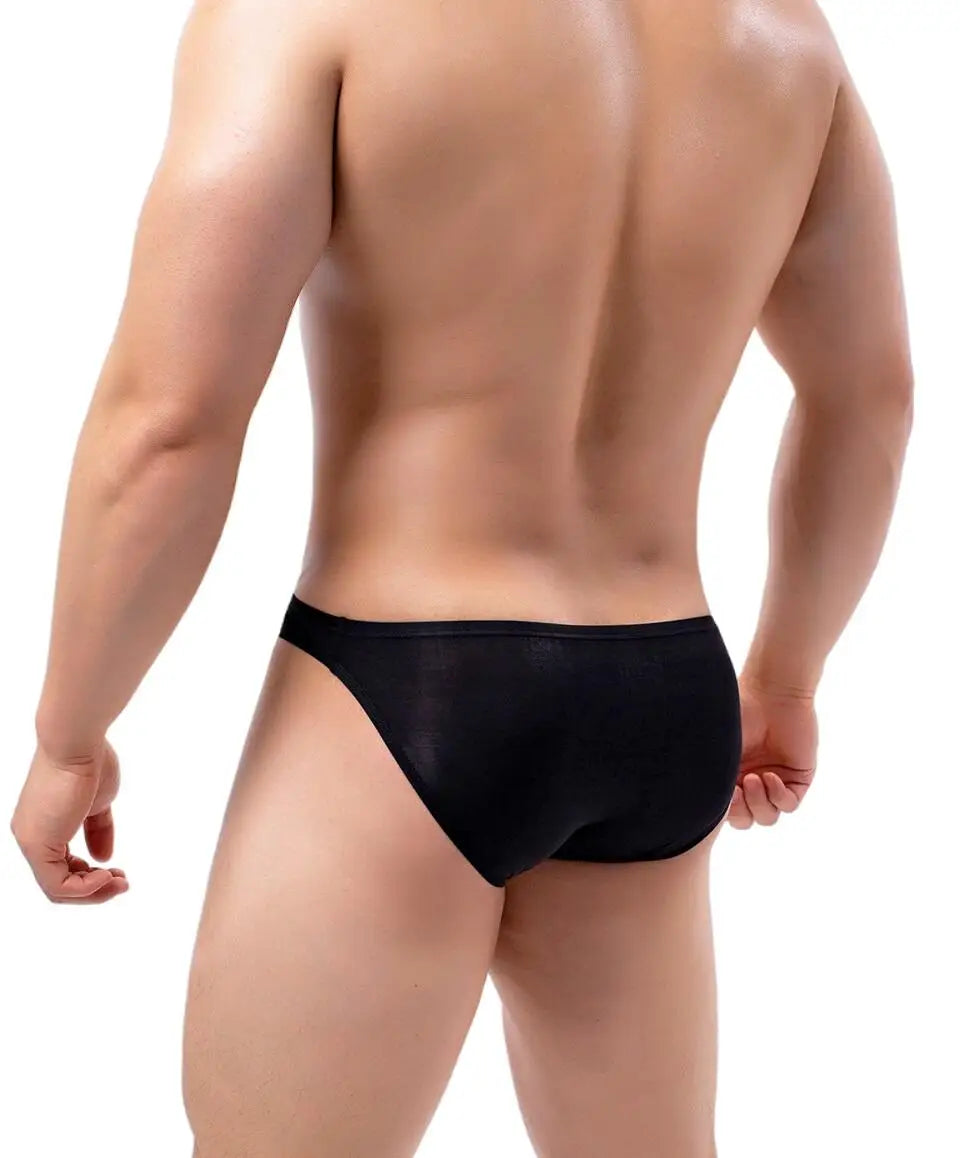 BRAVE PERSON Sexy Men's Underwear Big Penis Pouch Briefs Bikini Nylon Underpants