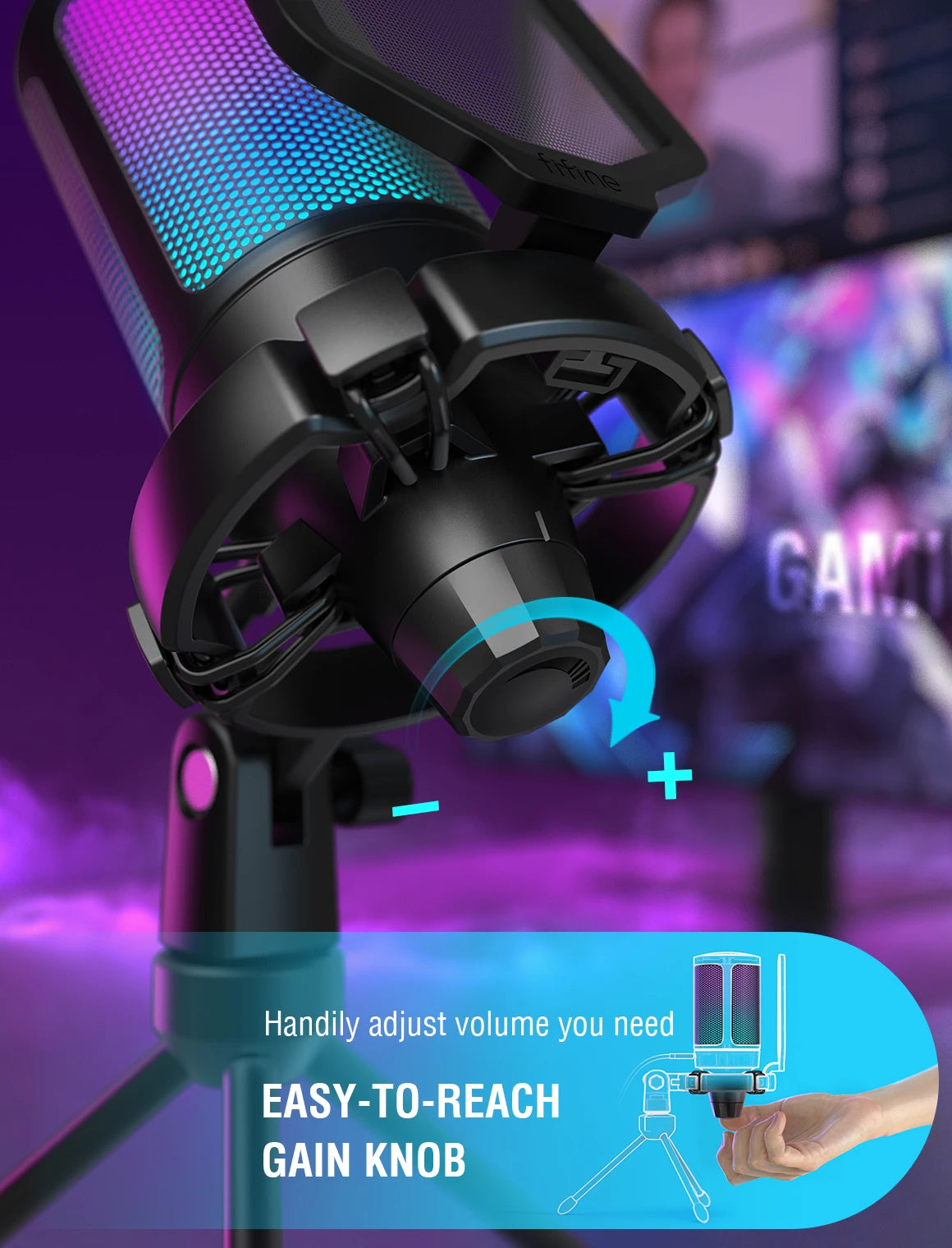 FIFINE USB Microphone for Gaming: Elevate Your Streaming Experience