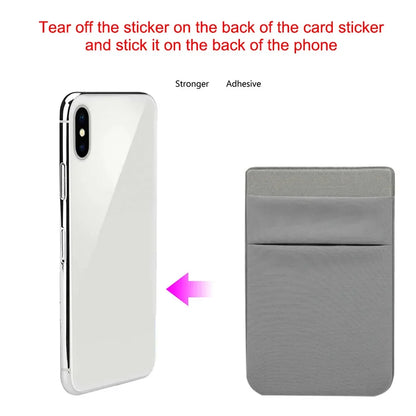 Mobile Phone Card Holders Phone Wallet Stick on Card Holder for Phone Case Adhesive Sticker Cell Phone Wallet Credit Cardholder