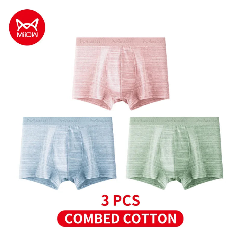 Experience Comfort and Freshness with MiiOW Men's Antibacterial Boxers