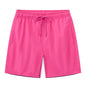 Men's summer boardshorts by Datifer with nylon fabric, solid color, mesh lining, drawstring waist, ideal for surfing and swimming.