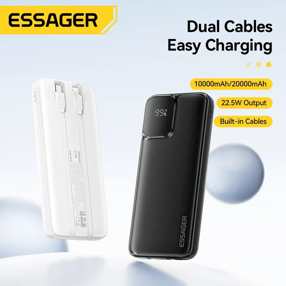 Essager Dual Cable Power Bank - ShopHub