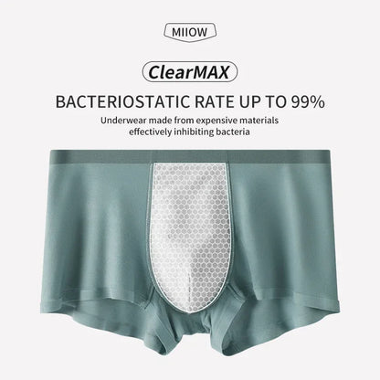 MiiOW Modal Men Underwear Boxers - 3Pcs Graphene Antibacterial Boxer Briefs