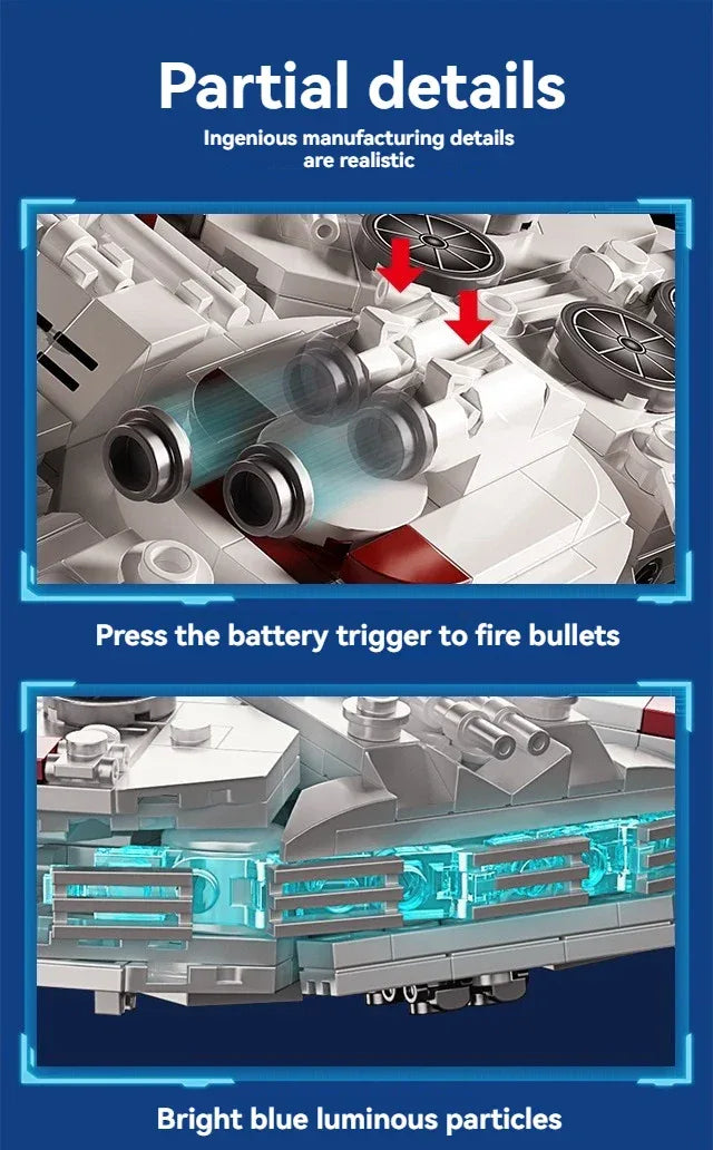 TOYLINX Millennium Falcon Building Blocks Kit! - ShopHub