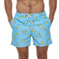 Men's DATIFER sports shorts by ShopHub NZ featuring colorful polyester print, ideal for surfing, swimming, and beachwear.