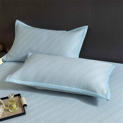 Cool Feeling Summer Mattress Cover PE Fabric Cooling Mat Soft Elasticity Bed Hat Style Mats Single Double Foldable Sleeping Pad