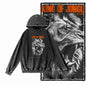 COOLMIND Lion Graphic Pullover | Acid-Washed Black