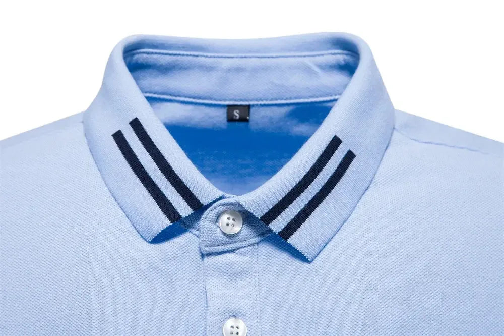 AIOPESON Men's 100% Cotton Polo Shirts - ShopHub