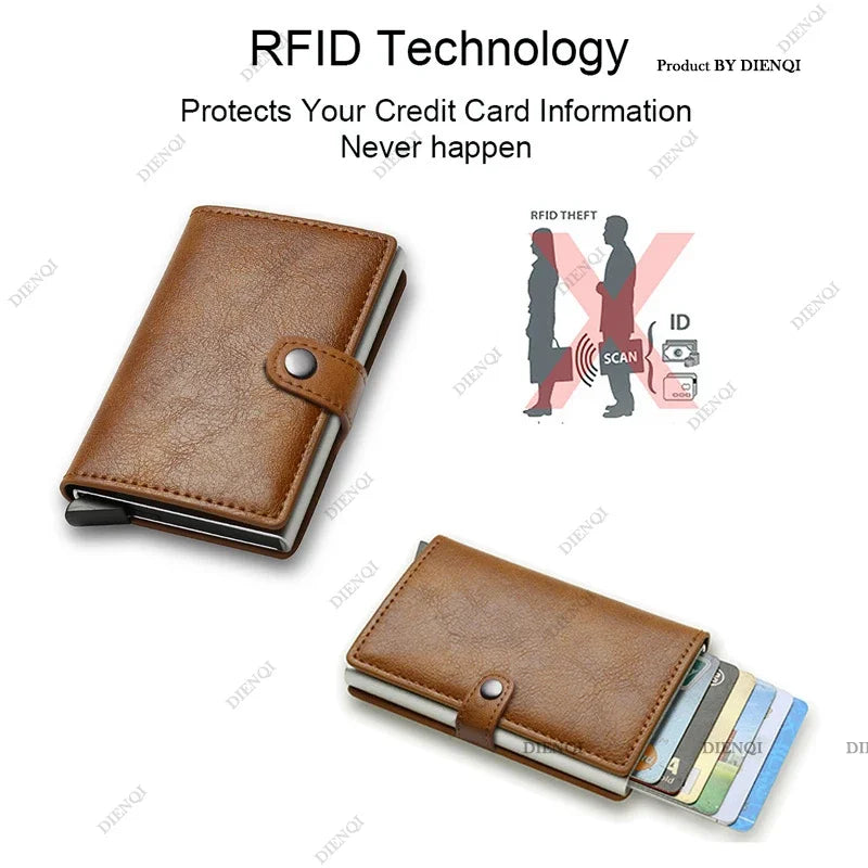 Anti Theft Credit Card Holder Men Wallets