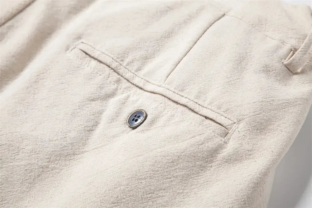 AIOPESON Casual Linen Men Trousers - ShopHub