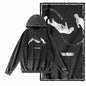 COOLMIND G14 Acid-Washed Black Printed Hoodie