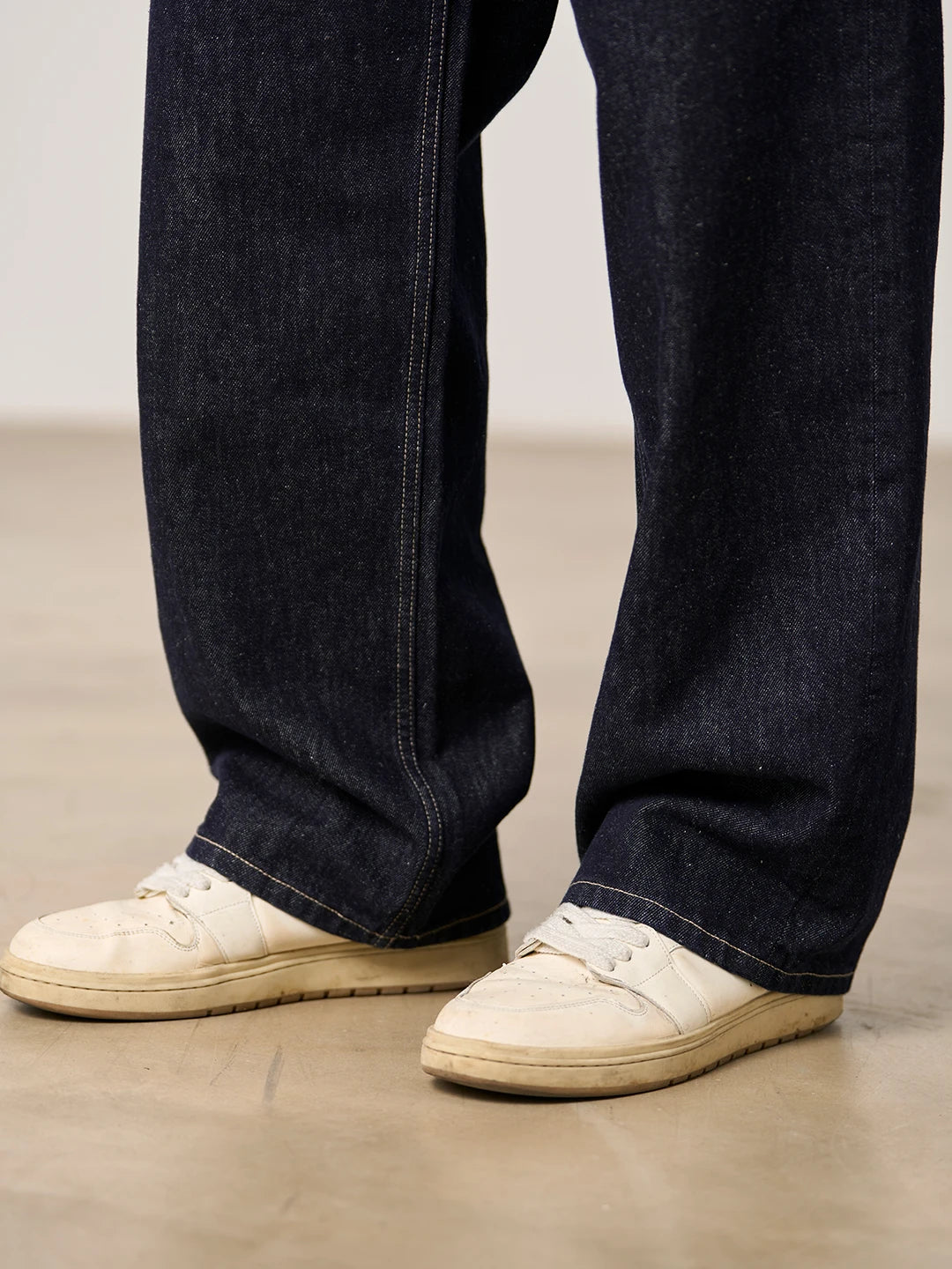 SIMWOOD High Standard 2026 Spring Summer New Baggy Style 12oz  Natural Hemp Cotton Blend  Fabric Jeans Men Vintage Denim Pants