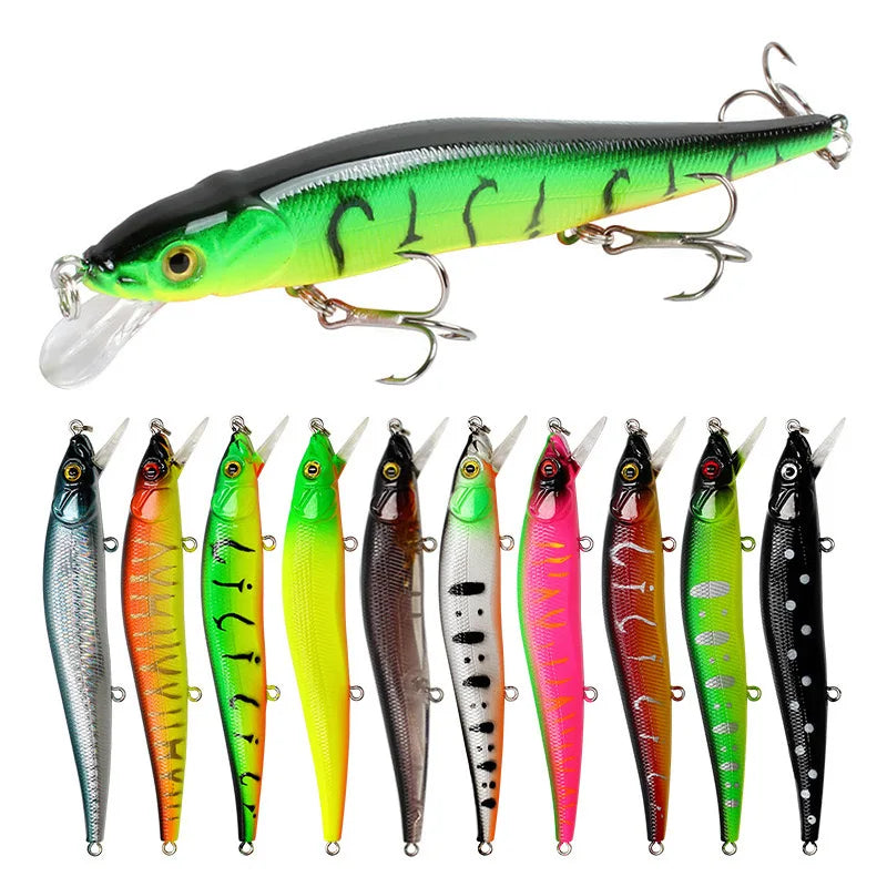 Bionic Hard Fishing Lure with 3D Eyes (11.5cm/14g) – 5/10pcs Habicare