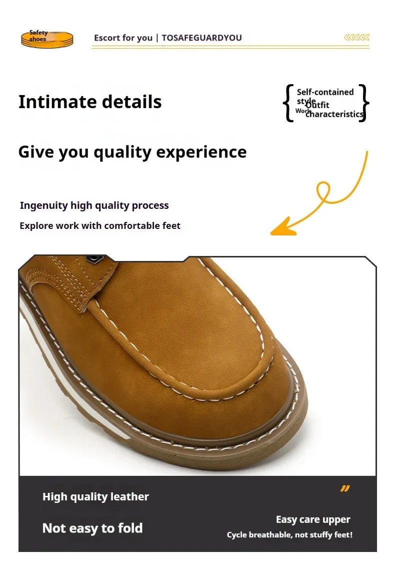 Men's High Top Safety Work Boots - ShopHub