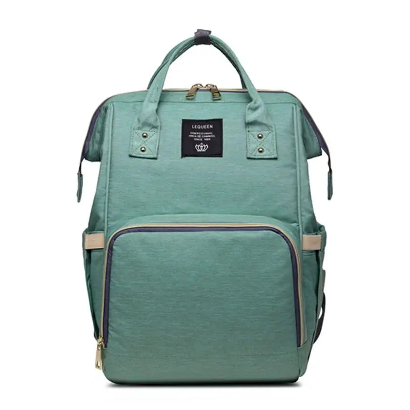 Lequeen Fashion Mummy Maternity Nappy Bag Large Capacity Nappy Bag Travel Backpack Nursing Bag for Baby Care Women's Fashion Bag