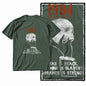 G01 Army Green Cotton Big Size 1984 Graphic Men T-shirt | Streetwear Cool Vintage O-neck Men's Tee Tshirt