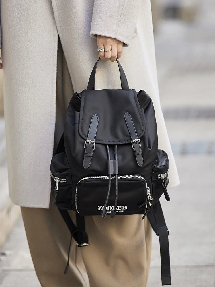 ZOOLER Oxford & Leather Backpack