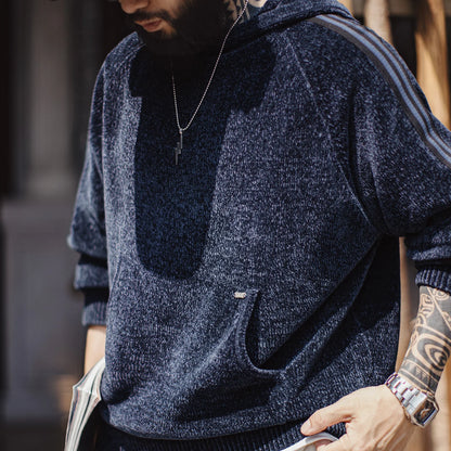 MADEN Navy Chenille Pullover Hoodie
