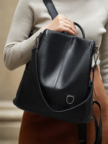 ZOOLER Hot Seller Women Cow Backpack 100% Genuine Leather Backpack Causal School Bags Travel Cowskin Female Backpacks#Z186