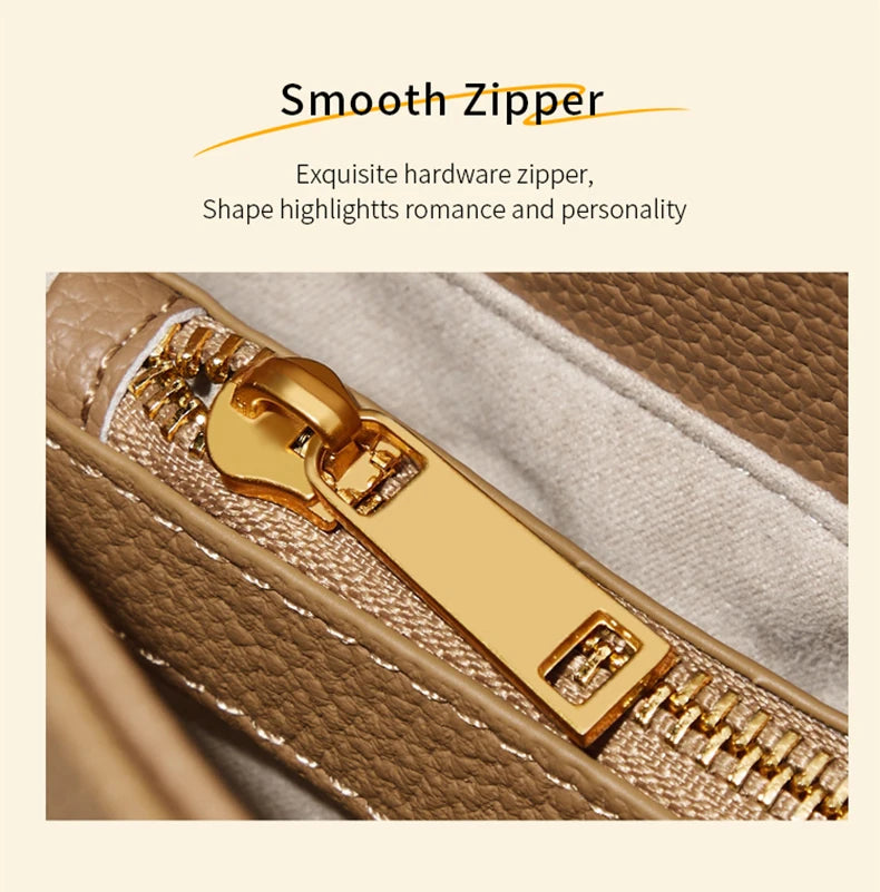 FOXER Luxury Cow Leather Tote Bag