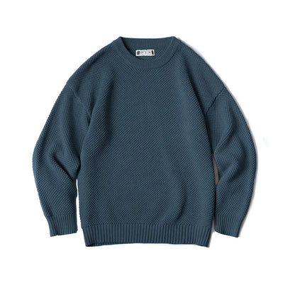MADEN Pineapple-Pattern Cotton-Blend Sweater