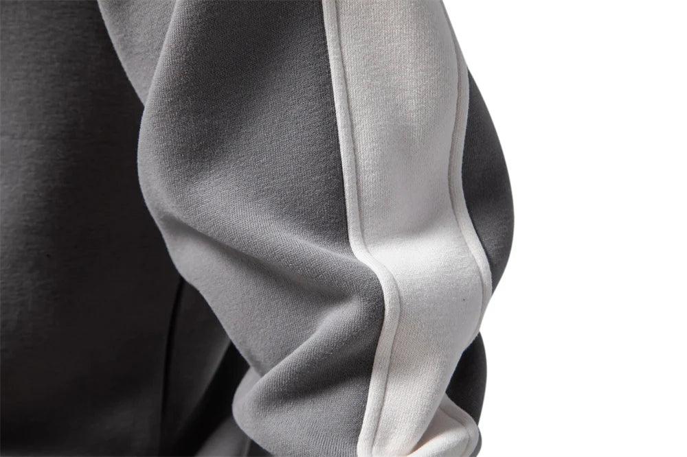 AIOPESON Men's Patchwork Quarter Zip Sweatshirts - ShopHub