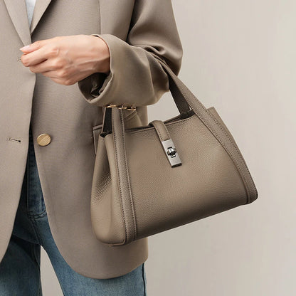 FOXER Brand Genuine Leather Women's Handbag 2026 Fashion Female Bucket Bag Luxury Design Shoulder Bag Versatile Crossbody Purse