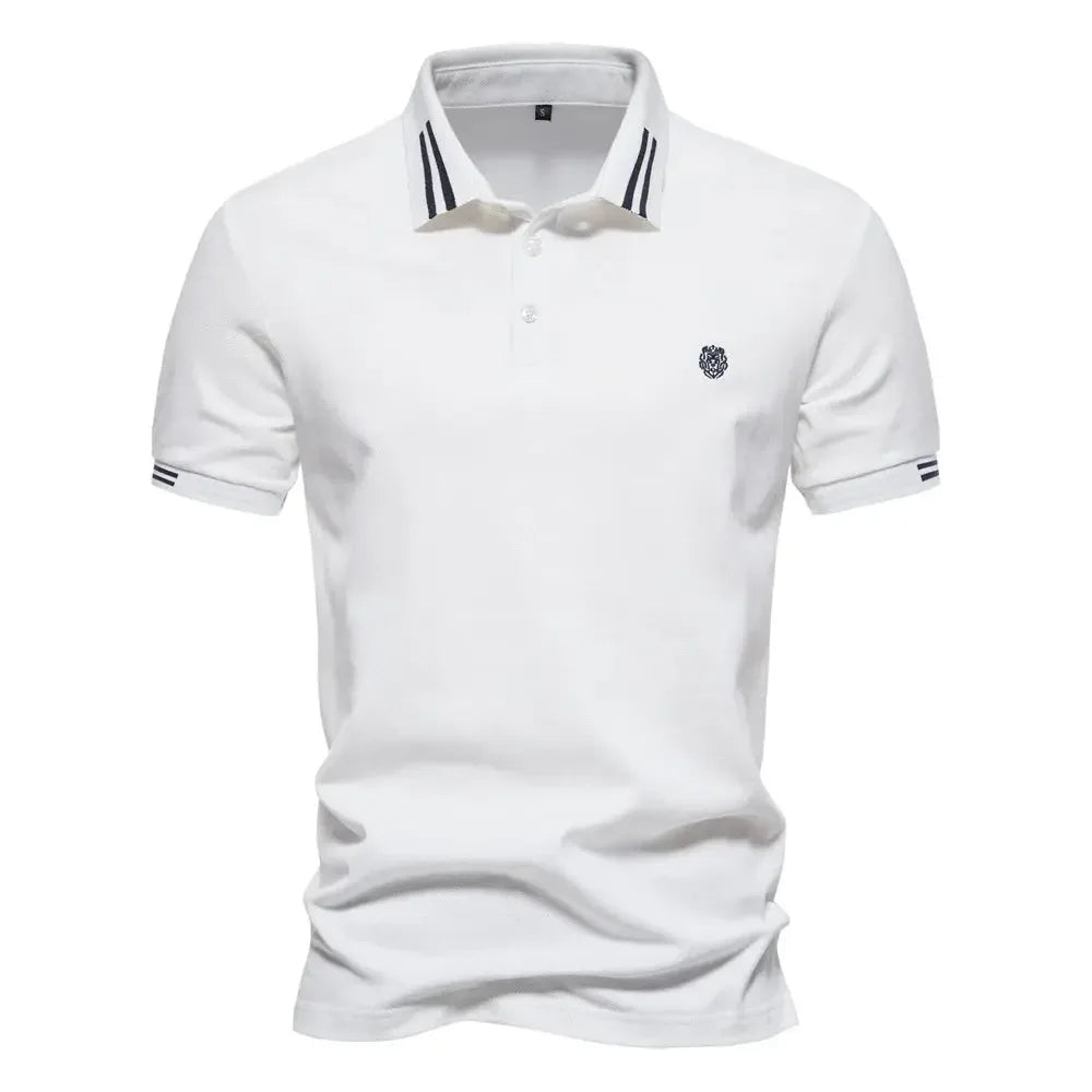 AIOPESON Men's 100% Cotton Polo Shirts - ShopHub