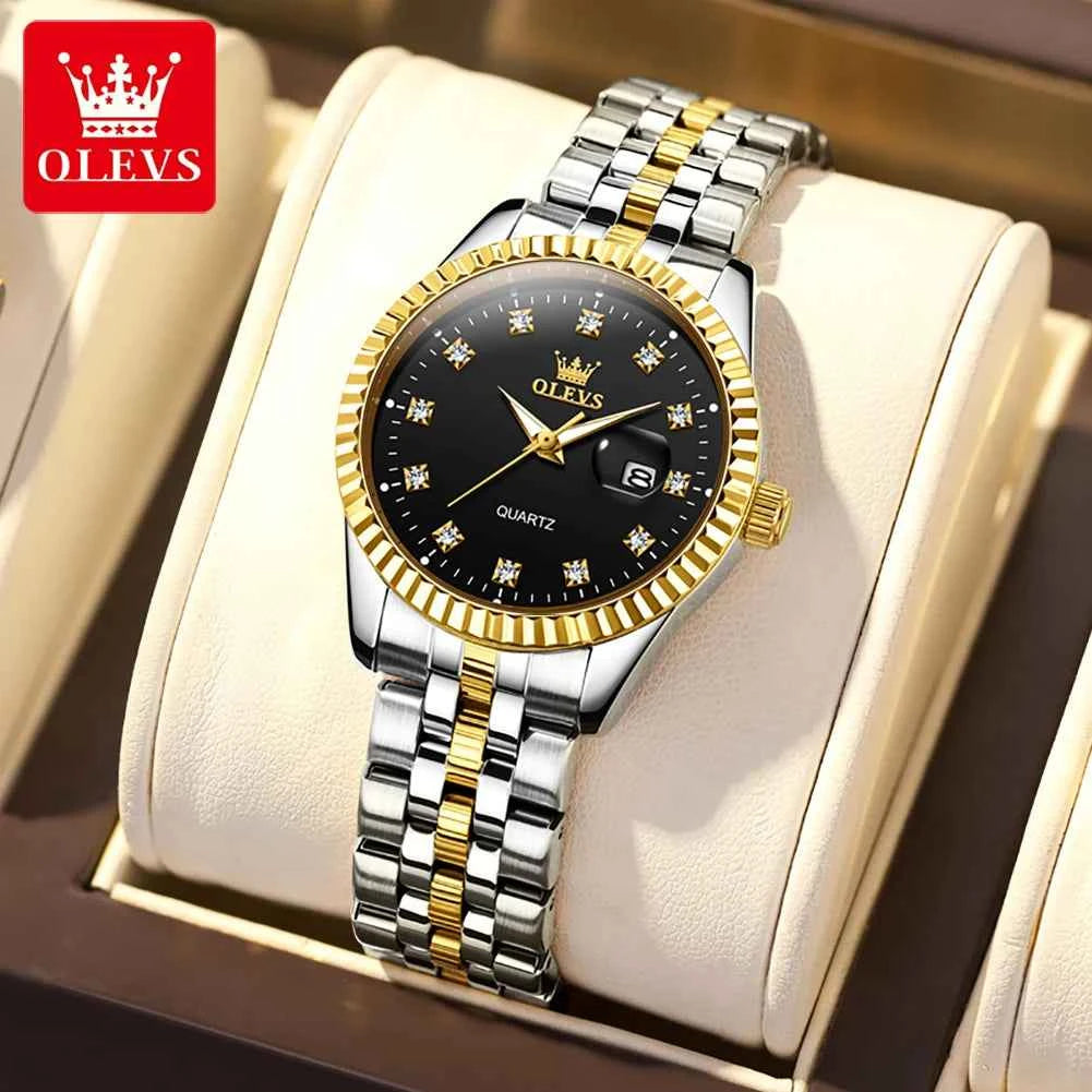 OLEVS 5526 Waterproof Watch for Men and Women - Luminous Quartz Wristwatch with Calendar - Fashionable Date Gift