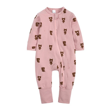 Kids Tales Everyday Wonder Cotton-Stretch Zip Baby Romper