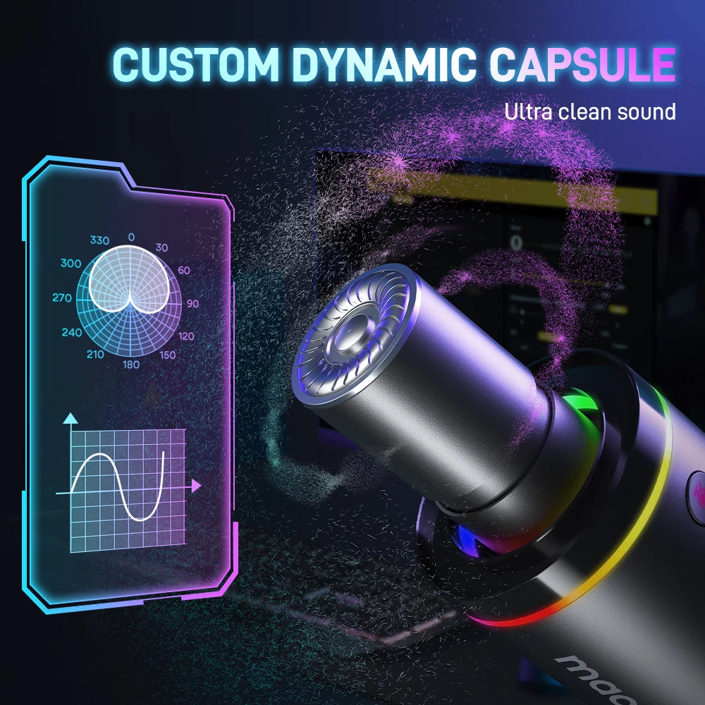 MAONO PD200X XLR/USB Dynamic Microphone for Gaming, Recording & Streaming