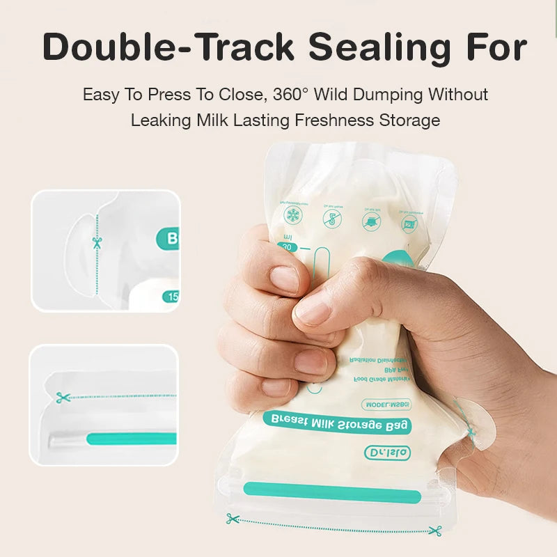 Dr.Isla Breast Milk Storage Bags — 100 Piece, 150ml Capacity