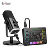 FIFINE All-in-One Podcast Kit with RGB Audio Mixer: Elevate Your Streaming Experience