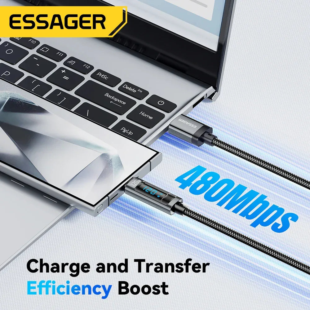 Essager 120W USB Type C Cable - ShopHub