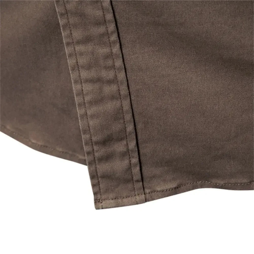AIOPESON Business Cotton Pocket Shirts - ShopHub