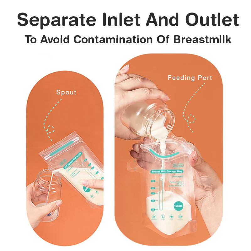 Dr.Isla Breast Milk Storage Bags — 100 Piece, 150ml Capacity