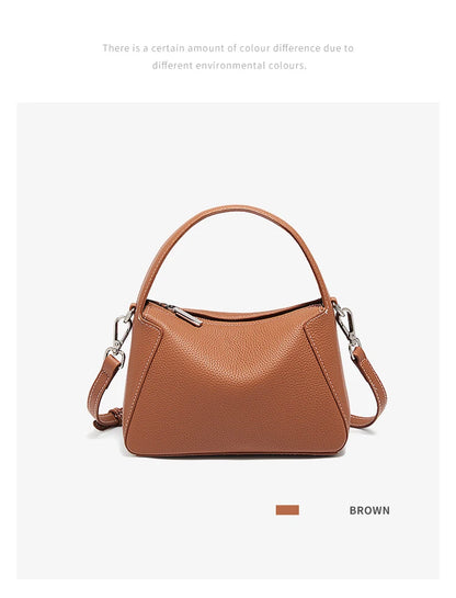 FOXER Lady's Handbag Cow Leather Shoulder Bag Small Size Crossbody Minimalist Style Bag Commute Work High Quality