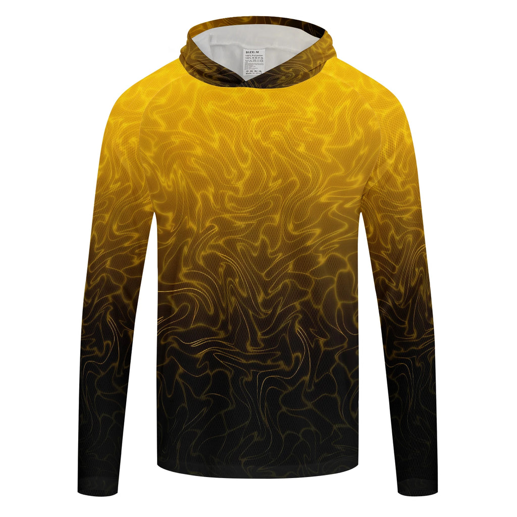 Men's Long Sleeve Fishing Shirt with Hoodie