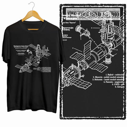 COOLMIND Z1149 Space Station Graphic Cotton Tee