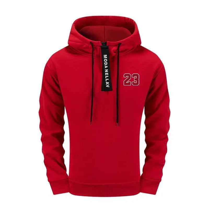 Mens Urban Fashion Tracksuit Set - 2 Piece Half Zip Hoodie & Sweatpants for Streetwear, Perfect Men's Tracksuit Set for Autumn & Winter Casual Sporty Jogging