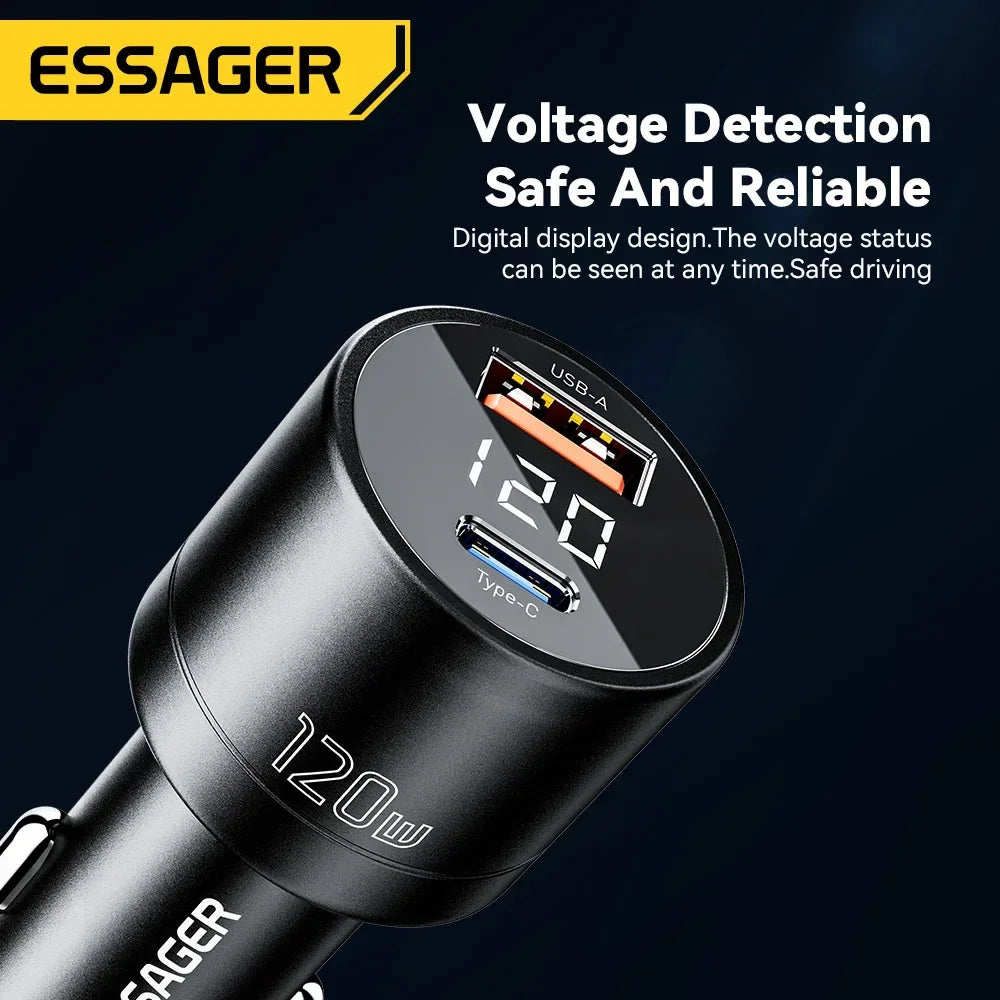 Essager 120W PD Car Charger - ShopHub